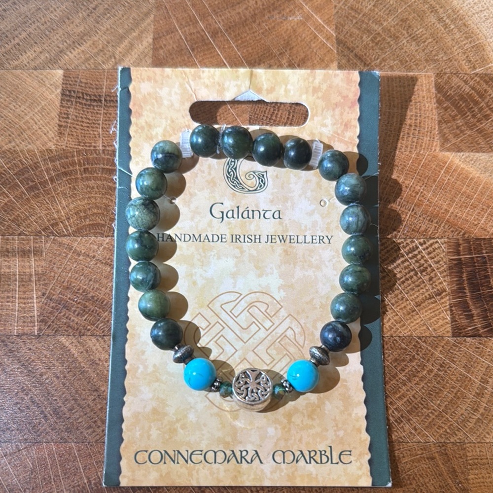 Green and Blue Beaded Bracelet
